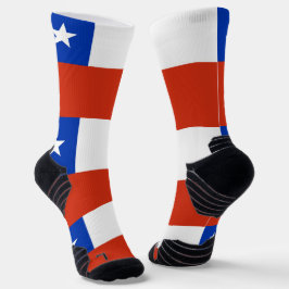 Athletische Crew Sock mit Fahne des Chilen Socken