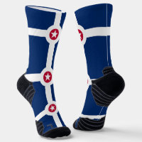 Athletische Crew Sock mit Fahne von Indianapolis, 