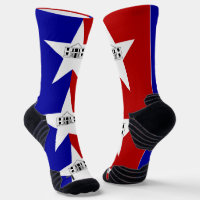 Athletische Crew Sock mit Fahne von San Antonio, U