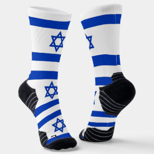 Athletische Crew Sock mit israelischer Flagge Socken