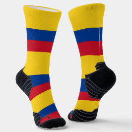 Athletische Crew Sock mit kolumbianischer Flagge Socken