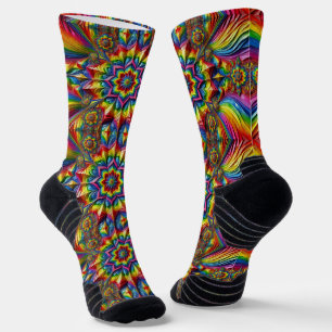 Athletische Crew-Socke mit LGBT-Farben Socken