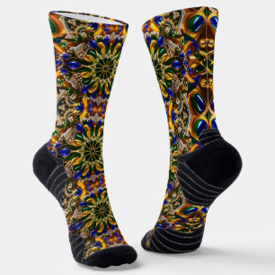 Athletische Crew Socken mit Brasil-Farben
