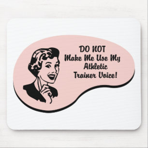 Athletische Trainer-Stimme Mousepad