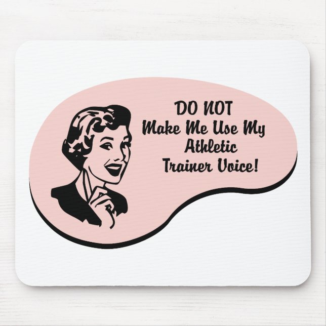 Athletische Trainer-Stimme Mousepad (Vorne)