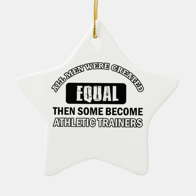 Athletische Trainerentwürfe Keramik Ornament (Vorne)
