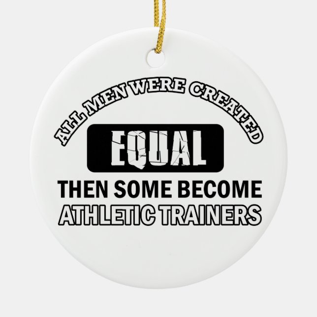 Athletische Trainerentwürfe Keramik Ornament (Vorne)