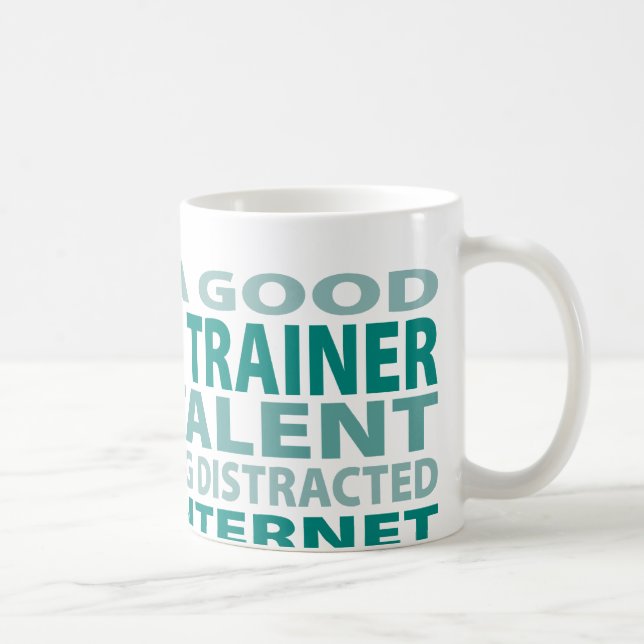 Athletisches Talent des Trainer-3% Tasse (Rechts)