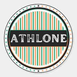 Athlone City Pride Emblem – Irish Identity Runder Aufkleber