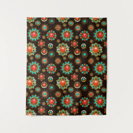 Äthnischstämme Nahtlose Muster Wandteppich