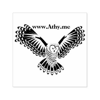 Athy Ireland Owl Rubber Briefmarke Permastempel