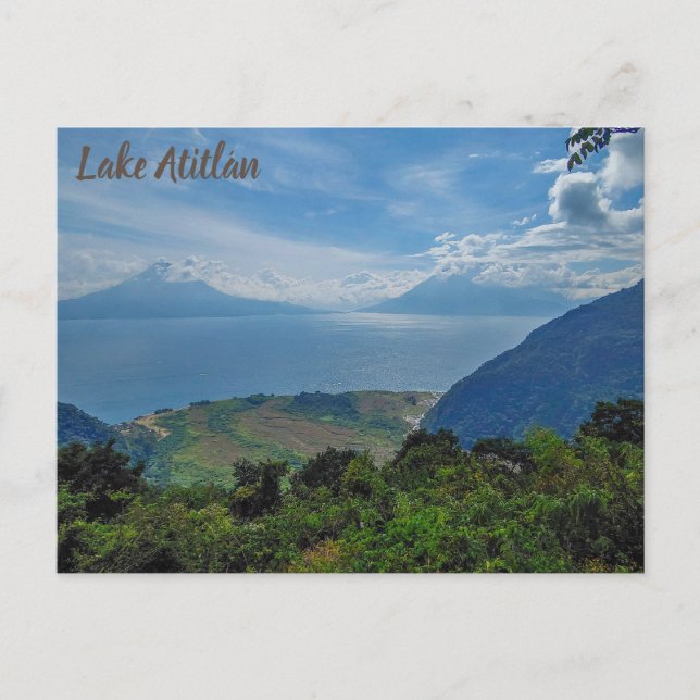 Atitlán-See, Guatemala Postkarte (Vorderseite)