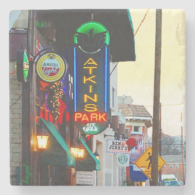 Atkins Park Virginia Highland, Atkins Park Steinuntersetzer (Vorderseite)