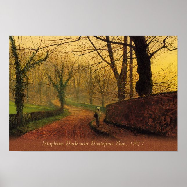 Atkinson Grimshaw Stapleton Park 1877 CC046 Poster (Vorne)