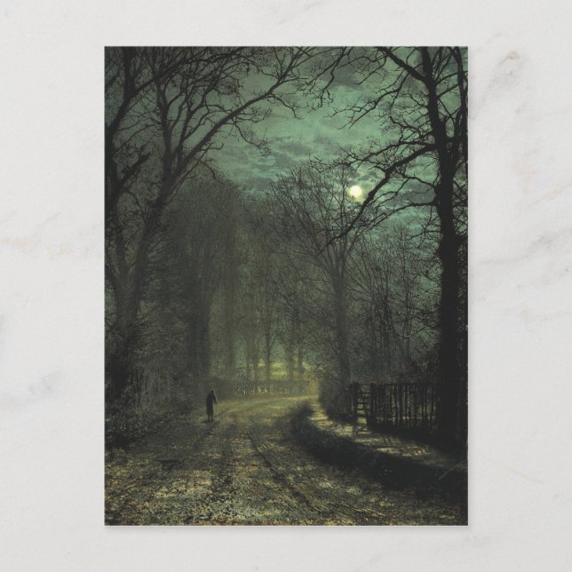 Atkinson Grimshaw Yorkshire Lane CC0622 Postcard Postkarte (Vorderseite)