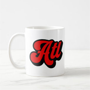Atl Atlanta Cool GA Retro Vintages Geschenk Kaffeetasse