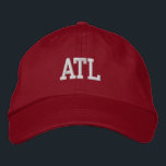 ATL "Atlanta" Monogramm weiß und rot Bestickte Baseballkappe<br><div class="desc">ATL "Atlanta" Mit Monogramm bestickt Weiß auf roten Baumwollhut. Ein wunderbares Geschenk für jeden, der Atlanta GA Liebe! Wenn Sie Ihr persönliches Monogramm bevorzugen, dann wählen Sie einfach den Knopf "Diese Vorlage personalisieren", um Ihre Namensinitialen einzugeben. Die Stickerei kann an andere Farbeinstellungen angepasst werden, indem Sie die Schaltfläche "Design bearbeiten"...</div>