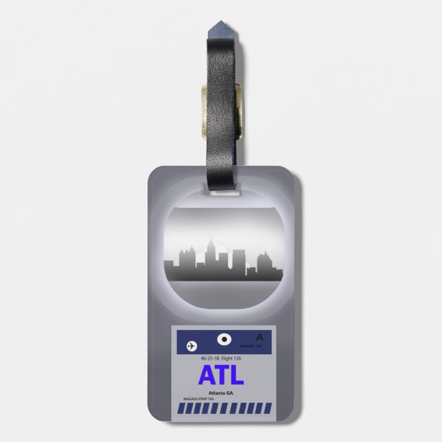 ATL CODE U. SKYLINE GEPÄCKANHÄNGER (Rückseite vertikal)