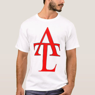 ATL rotes Logo-Weiß-T-Shirt T-Shirt