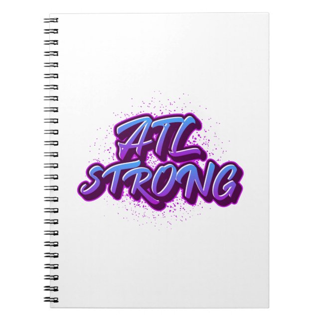 ATL Strong Graffiti Style Notizblock (Vorderseite)