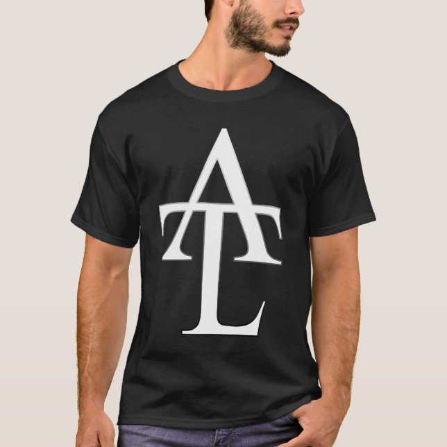 ATL weißes Logo-Schwarz-T-Shirt T-Shirt (Vorderseite)