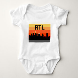 Atlanta8-bitSkyline ATL Baby Strampler