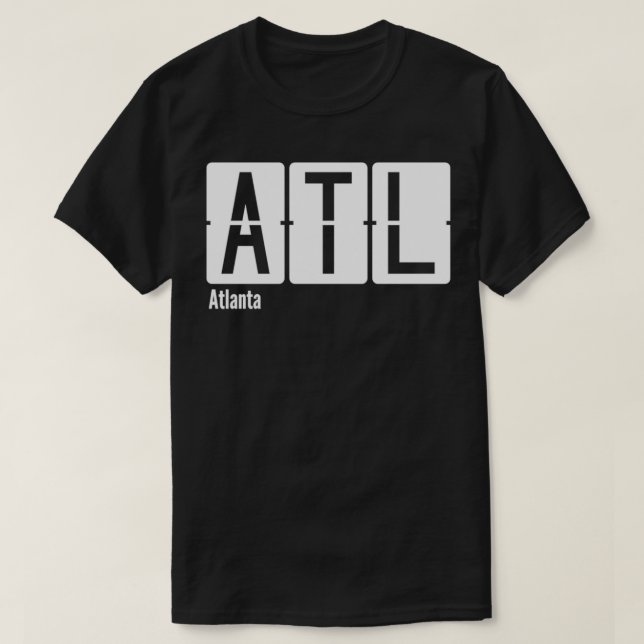 Atlanta ATL Airport Code T-Shirt (Design vorne)