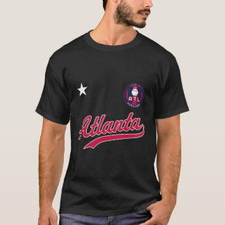 Atlanta Baseball Jersey Atl Mini Abzeichen T-Shirt
