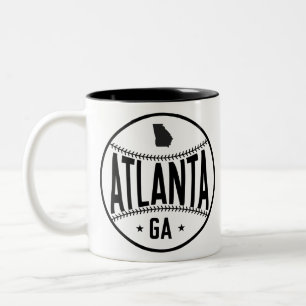 Atlanta Baseball Themed Zweifarbige Tasse