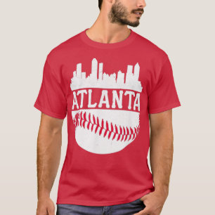 Atlanta Baseball Vintage ATL Skyline Brave Retro G T-Shirt