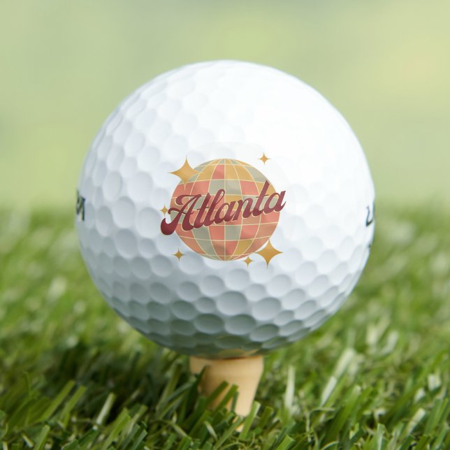 Atlanta City Georgia Retro Golf Resort Golfball (Von Creator hochgeladen)