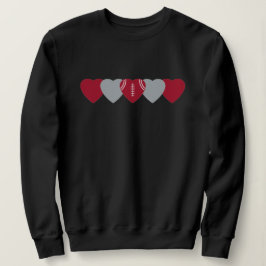 Atlanta Falcons Heart Football Dark Sweatshirt
