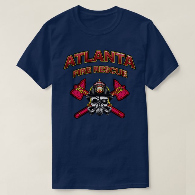 Atlanta-Feuer-Rettung T-Shirt (Design vorne)