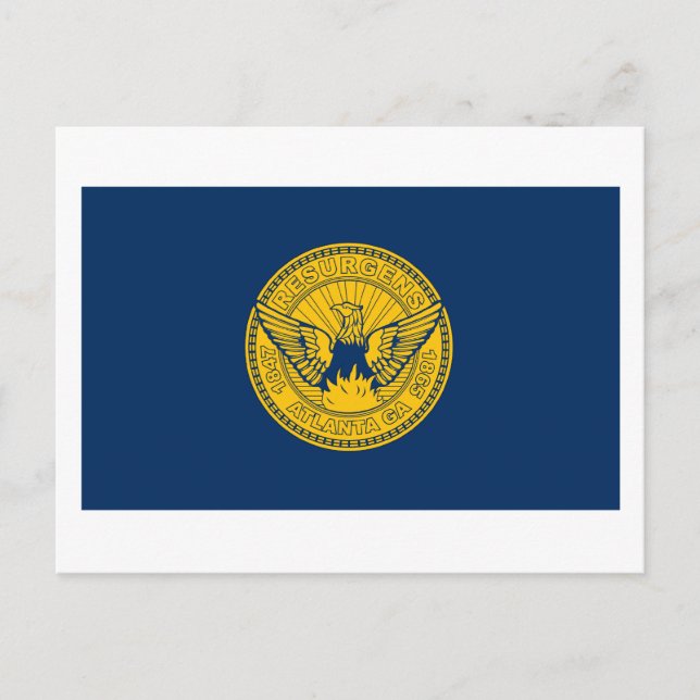 Atlanta Flag Postkarte (Vorderseite)