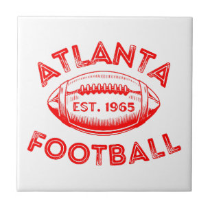 Atlanta Football im Vintage-Stil Fliese