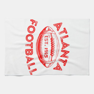 Atlanta Football im Vintage-Stil  Geschirrtuch
