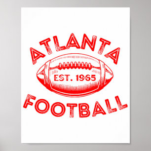 Atlanta Football im Vintage-Stil Poster