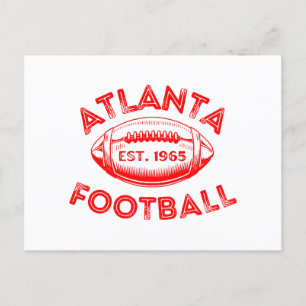 Atlanta Football Vintag Style Postkarte