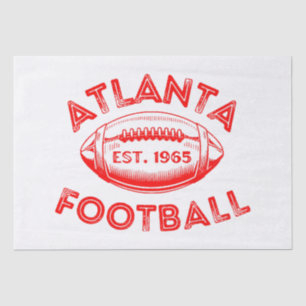 Atlanta Football Vintag Style Seidenpapier