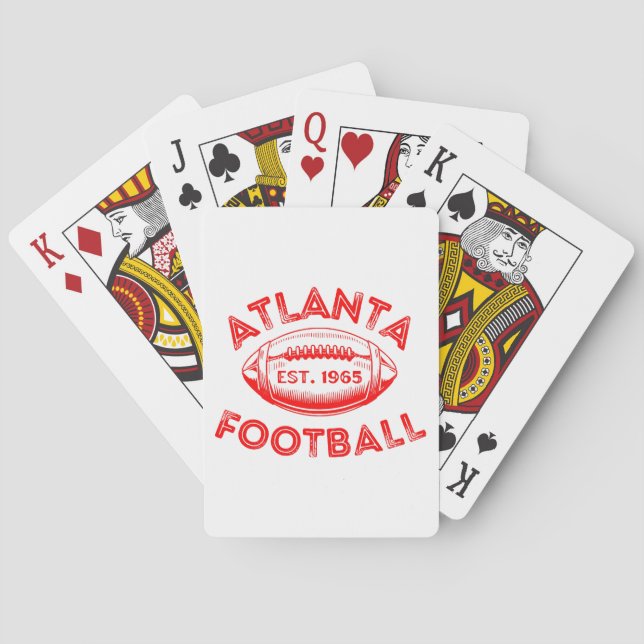 Atlanta Football Vintag Style Spielkarten (Rückseite)