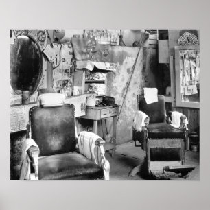 Atlanta-Friseursalon, 1936. Vintages Foto Poster