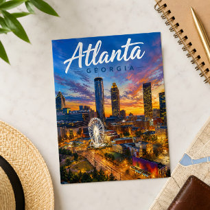 Atlanta Fußball 2026 Georgia Gastgeberstadt Postka Postkarte