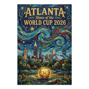 Atlanta Fußball Kunst 2026 Stadtstadion Design Fotodruck
