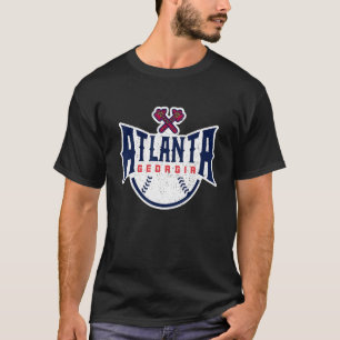 Atlanta Georgia ATL Vintag Baseball Retro Throwba T-Shirt