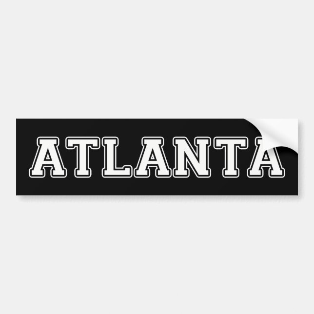Atlanta Georgia Autoaufkleber (Vorne)