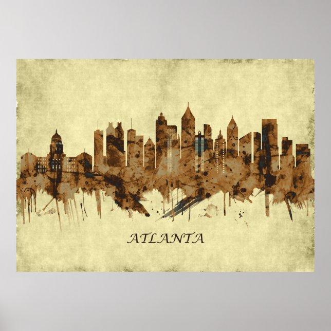 Atlanta Georgia City Poster (Vorne)