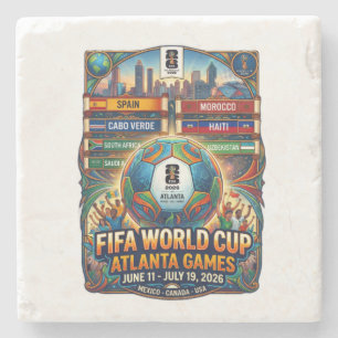 Atlanta Georgia FIFA Weltmeisterschaft 2026 Steinuntersetzer