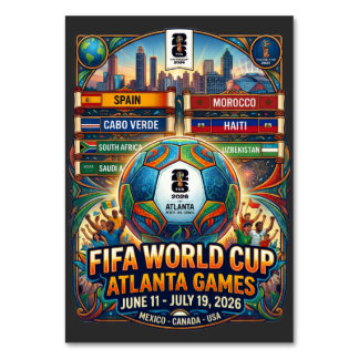 Atlanta Georgia FIFA Weltmeisterschaft 2026 Tischnummer