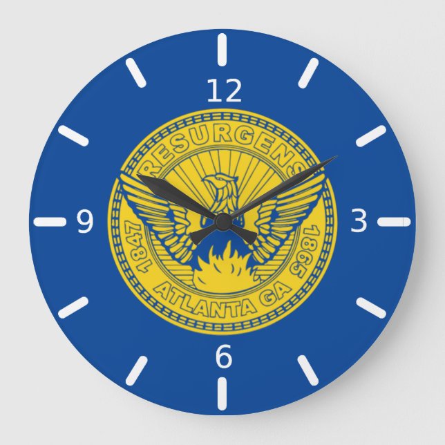 Atlanta (Georgia)-Flagge Große Uhr (Vorderseite)