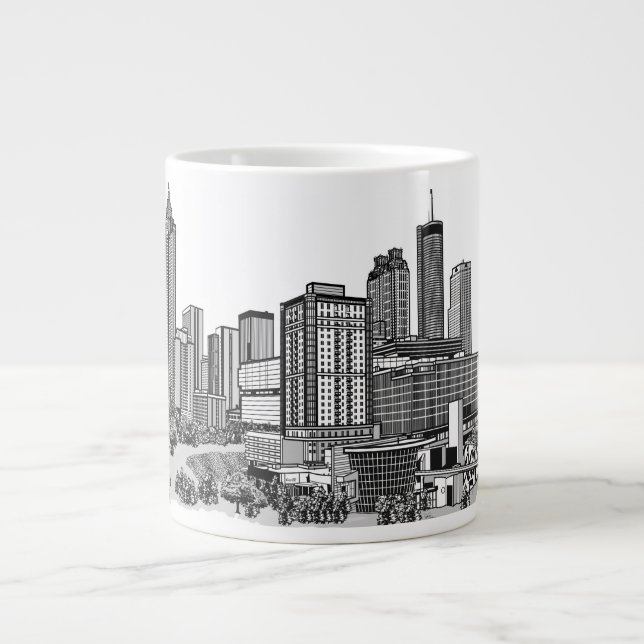 Atlanta Georgia Jumbo-Tasse (Vorderseite)